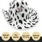 4E’s Novelty Cow Print Cowboy Hat with Bandana for Men & Women - Velvet Feel Black and White Cowgirl Hat for Cow Themed Party Decorations & Cosplay